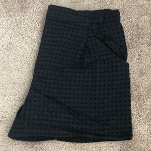 Black Eyelet Shorts, Sz XL